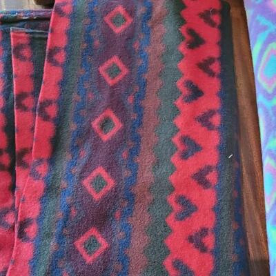 Lot 411: Fleece Blankets with Raw Edges