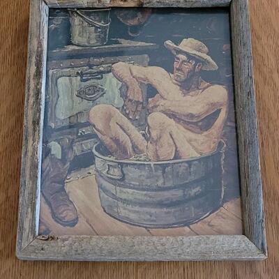 Lot 414: Vintage Print Cowbay Bath