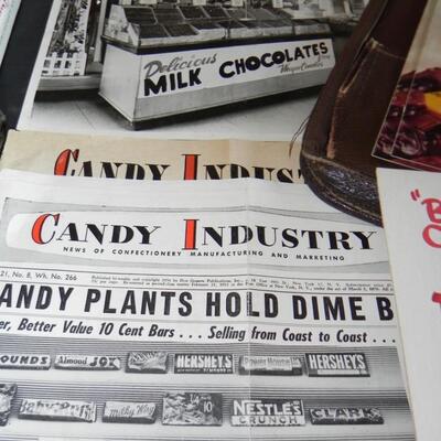 LOT 176 VINTAGE SALESMAN CHOCOLATE SELLING KIT