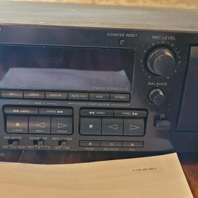 Lot 433: Sony Cassette Deck