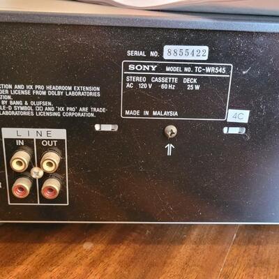 Lot 433: Sony Cassette Deck