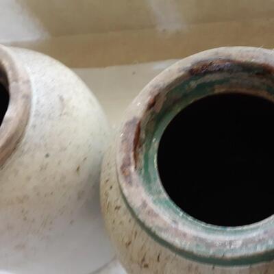 Lot 33- Vintage Open Top Crocks - Qty of Two-