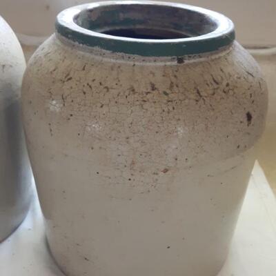 Lot 33- Vintage Open Top Crocks - Qty of Two-