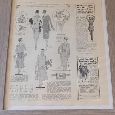 Lot 439: Framed 1926 Magazine Fashion 