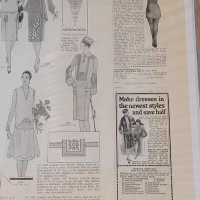 Lot 439: Framed 1926 Magazine Fashion 