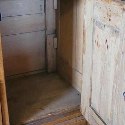 Lot 445:  Antique Wash Stand Cabinet