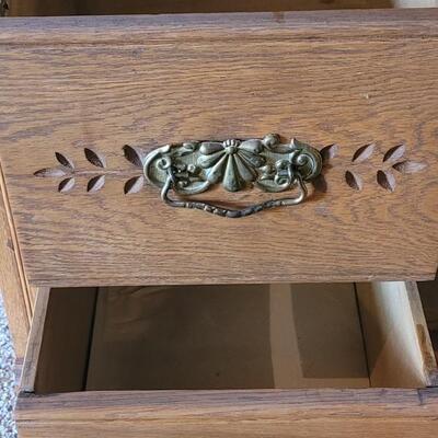Lot 445:  Antique Wash Stand Cabinet