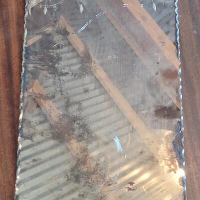 Lot 446: Antique Mirror (has a lot of wear)