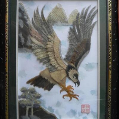 LOT 183  EAGLE FISH SKIN PICTURE
