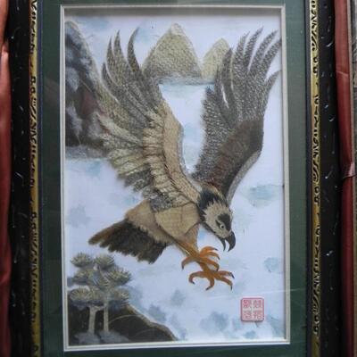 LOT 183  EAGLE FISH SKIN PICTURE