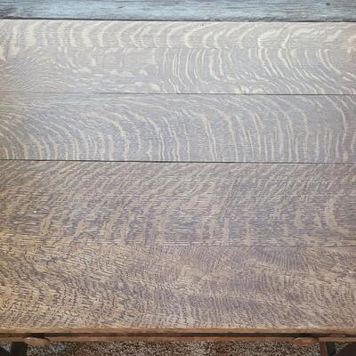 Lot 451: Vintage Tiger Oak Small Writing Desk