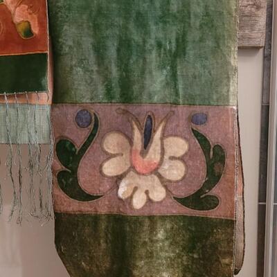 Lot 454: Antique Victorian Velvet Table Runners (2)