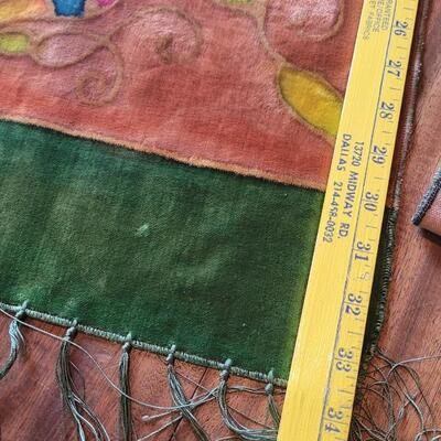 Lot 454: Antique Victorian Velvet Table Runners (2)