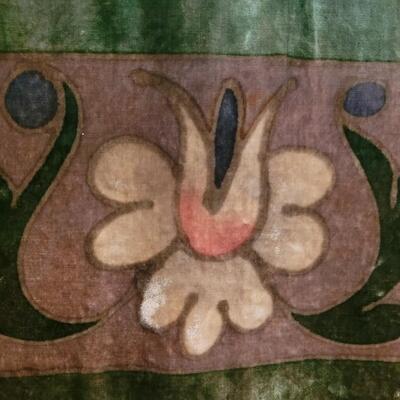 Lot 454: Antique Victorian Velvet Table Runners (2)