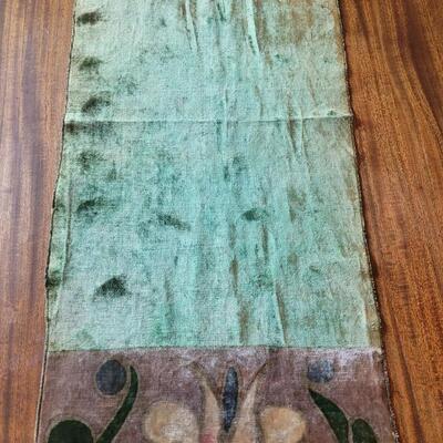 Lot 454: Antique Victorian Velvet Table Runners (2)