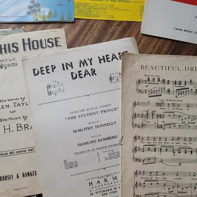 Lot 457: Antique & Vintage Sheet Music 