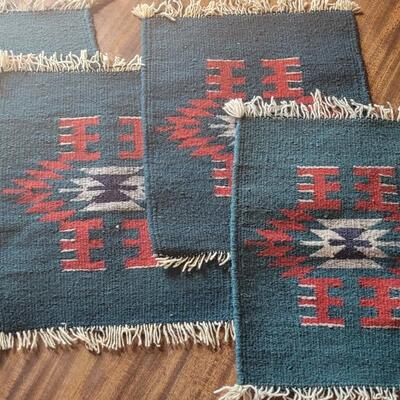 Lot 461: (4) Mexican or Chimayo Woven Placemats (no stains)