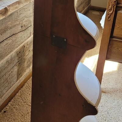 Lot 464: Vintage White Corner Shelf
