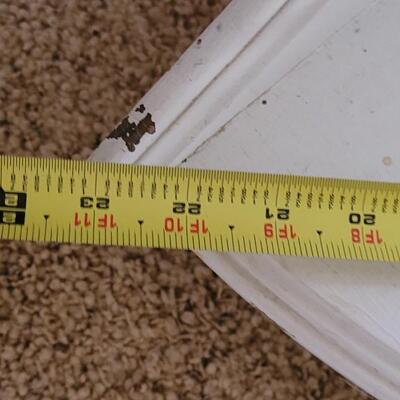 Lot 464: Vintage White Corner Shelf