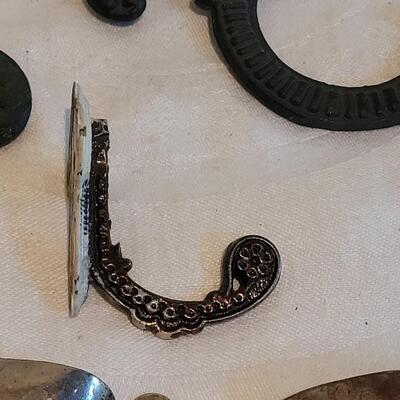 Lot 469: Antique Hooks & Handles