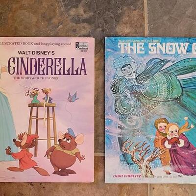 Lot 474: Vintage Cinderella & The Snow Queen Records 