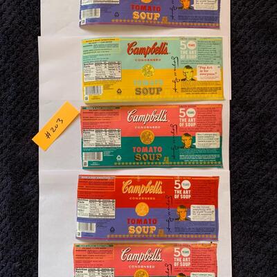 Andy Warhol 50th Anniversary Campbell's Soup Labels. Item #203 |  EstateSales.org