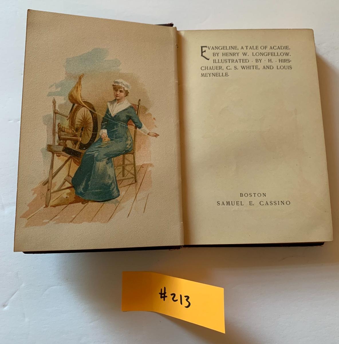 1893 Antique book “Evangeline” by Longfellow. Item #213 | EstateSales.org