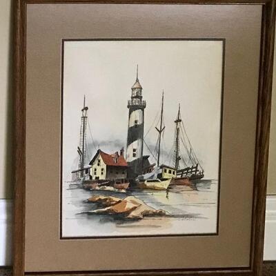 Original Watercolor By Artist Caloloni