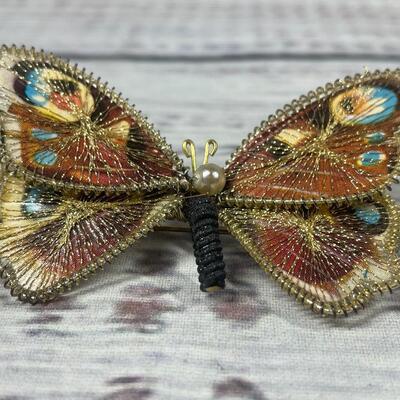 Set of Four Vintage Butterfly Pins Brooches