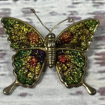 Set of Four Vintage Butterfly Pins Brooches