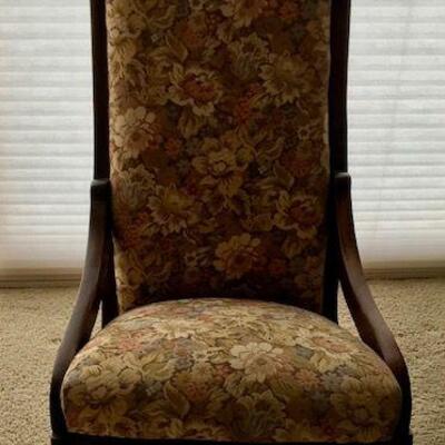 Antique Padded Rocking Chair