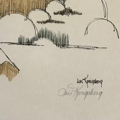 Lois Konigsberg Signed Lithograph