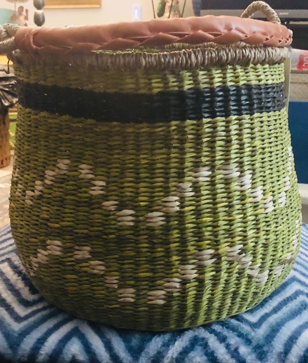 Lot 39 Hand Woven Market Basket