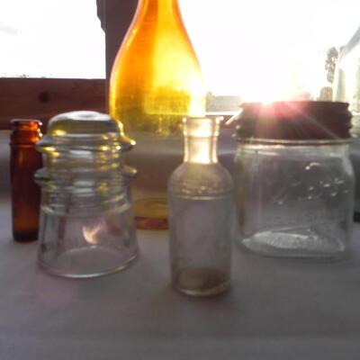 LOT 217  VINTAGE BOTTLES