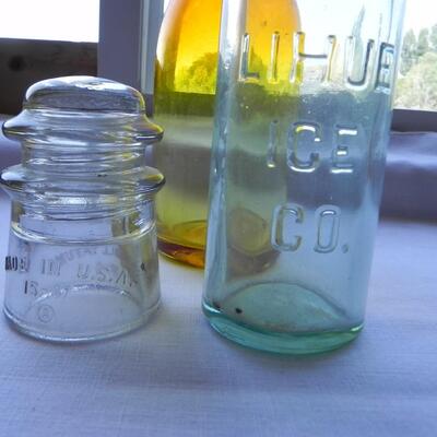 LOT 217  VINTAGE BOTTLES