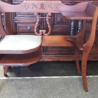 Vintage Antique Telephone Desk