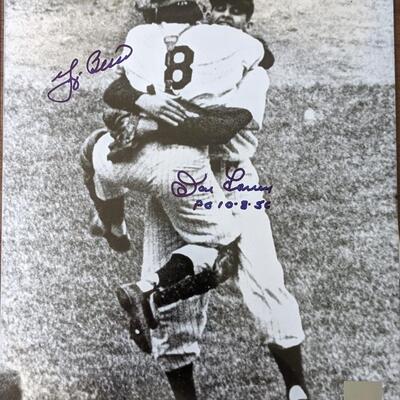 COA Autographed Photo of Yogi Berra/Don Larsen '56 No Hitter