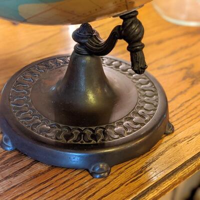 Rare 1920's Rand McNally 18" Globe with Bronze Base
