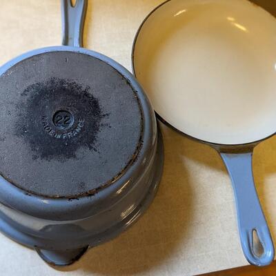 You can't beat a Le Creuset Sauce & Skillet/Cover 22