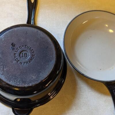 You can't beat a Le Creuset Sauce & Skillet/Cover Dk Blue 22