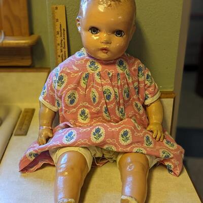 Vintage Horsman Doll 22", Nice Shape for her Age