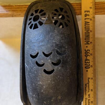 What an addition to your Yard! Wrought Iron Owl Candle holder