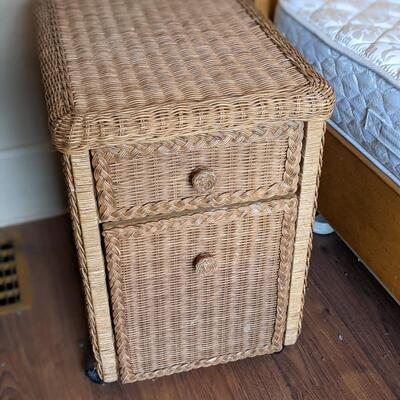 Well made Wicker Night Stand