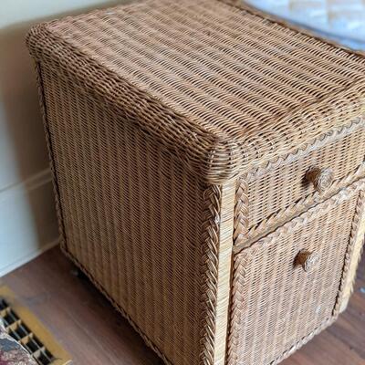 Well made Wicker Night Stand
