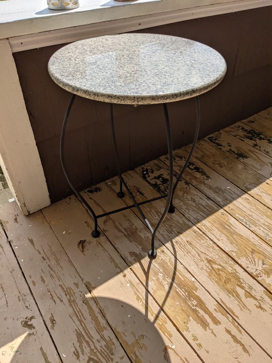 Marble top Outdoor Table