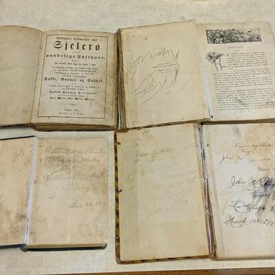 4 Antique Books 1888, 1876, 1896, 1914