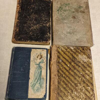 4 Antique Books 1888, 1876, 1896, 1914