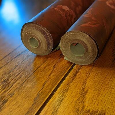 Vintage Seabrook Textured Rose Wallpaper-Amazing 2 Rolls