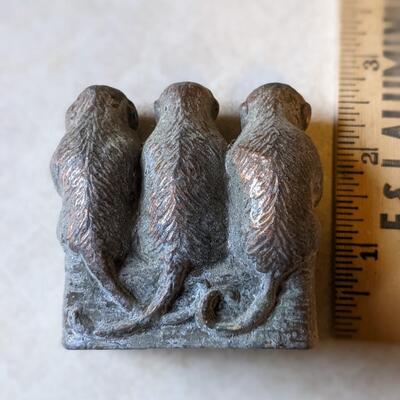 Bronze Speak No Evil, See No Evil, Hear No Evil Monkeys