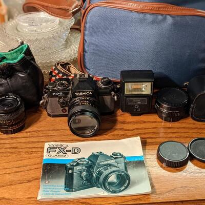 Yashika FX-D Camera and Accessories
